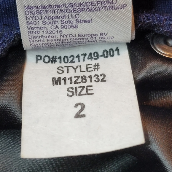 NYDJ Modern Legging Pants in Ponte Knit New Without Tag Navy Size 2 - Picture 10 of 16